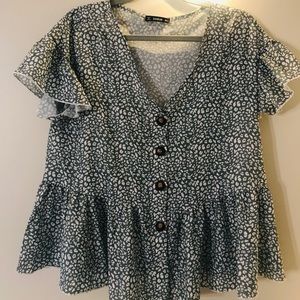 SHEIN Floral Flow Blouse
